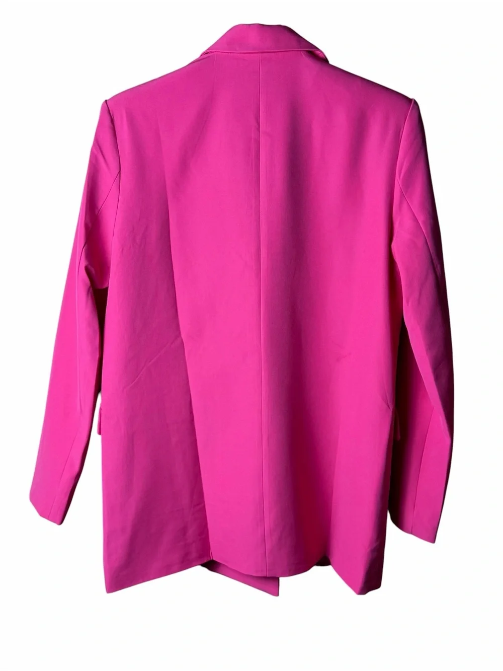 FORE Hot Pink Double Breasted Blazer Jacket Vibrant Magenta Size S